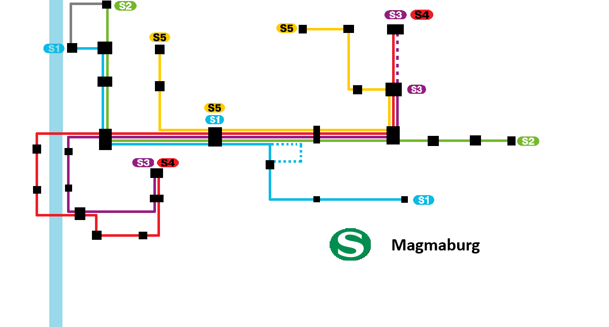 S-Bahn Lienenetz Plan